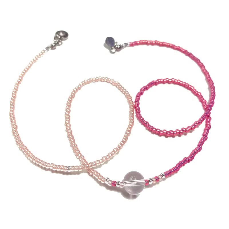 Fruit & Vegetable Collection - 012 Peach Crystal Necklace