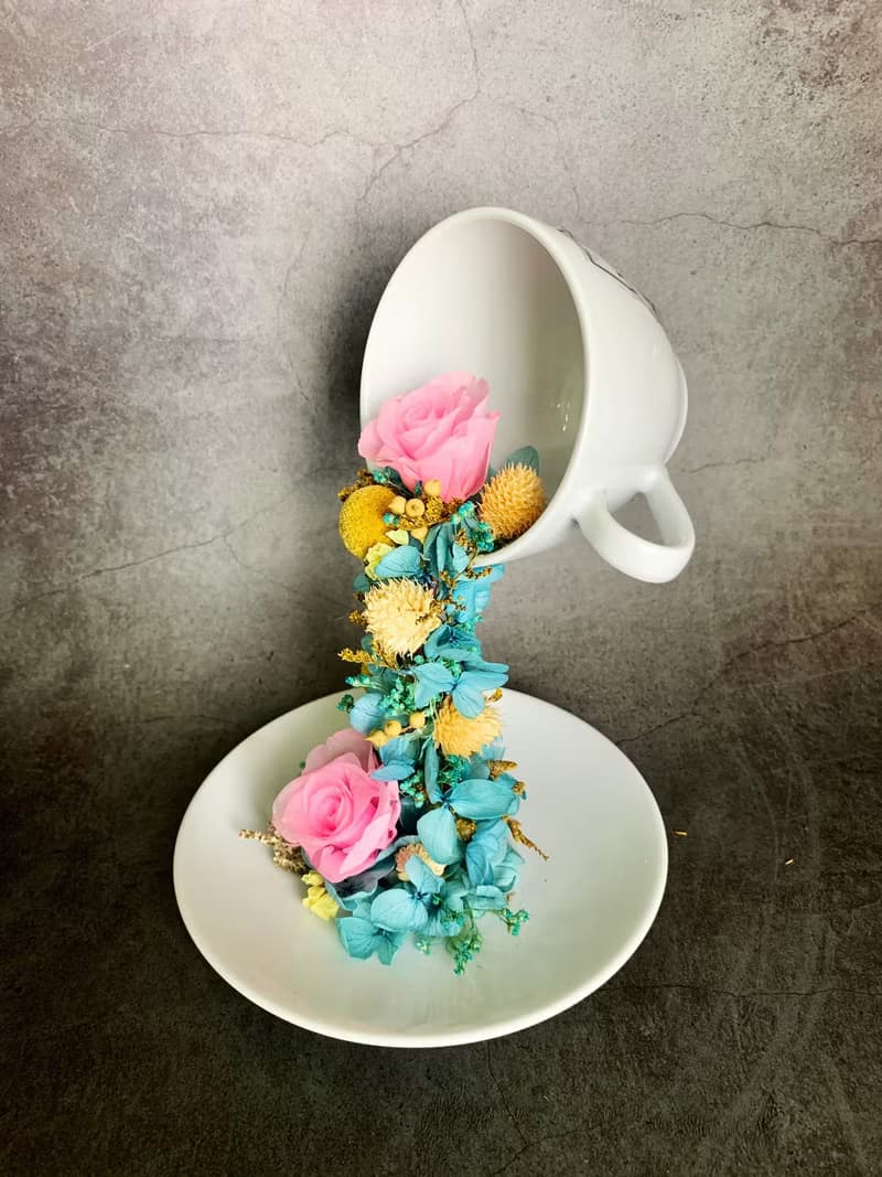 賀開幕 永生乾燥花懸浮系列—咖啡花