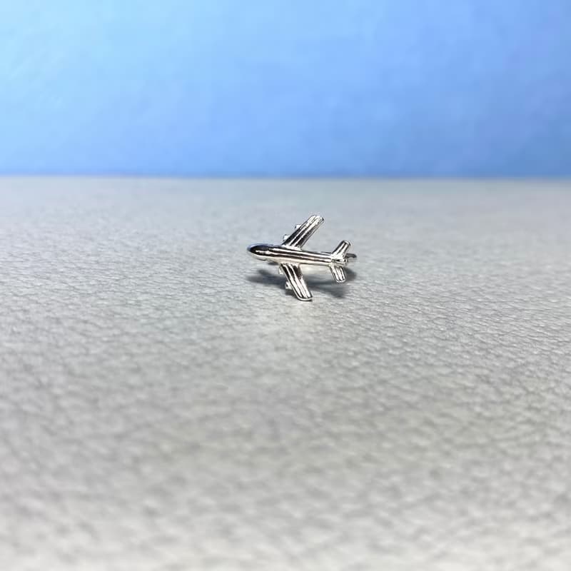 MIH 金工首飾 | 旅途 飛機 純銀耳骨夾 airplane silver earcuff