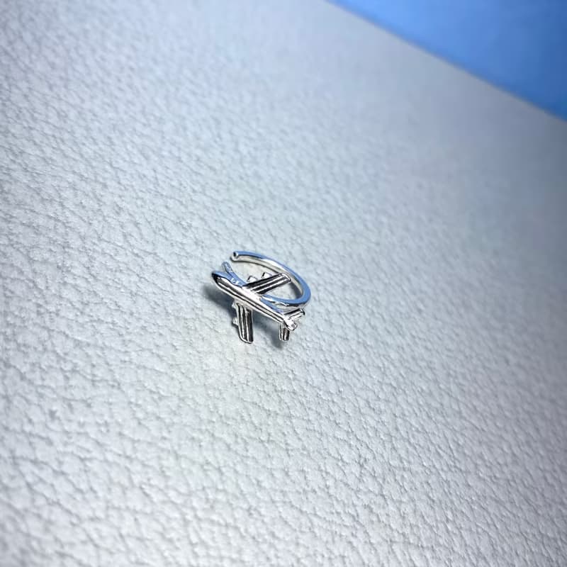 MIH 金工首飾 | 旅途 飛機 純銀耳骨夾 airplane silver earcuff
