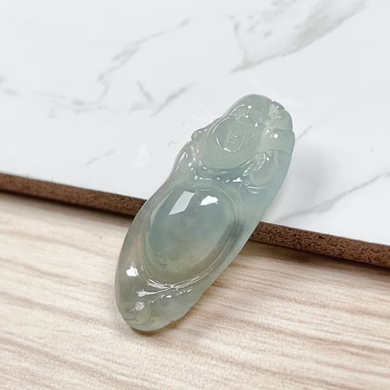冰種翡翠彌勒佛 | 天然緬甸玉翡翠A貨 | 送禮