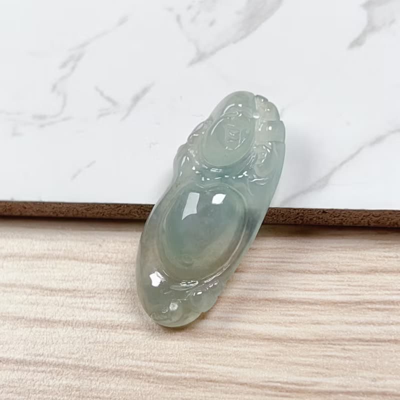 冰種翡翠彌勒佛 | 天然緬甸玉翡翠A貨 | 送禮