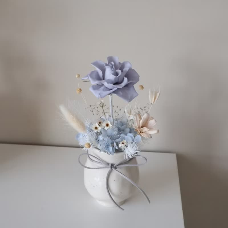 永生玫瑰盆花 兩色 情人節禮物 開幕盆花 居家擺設 送禮