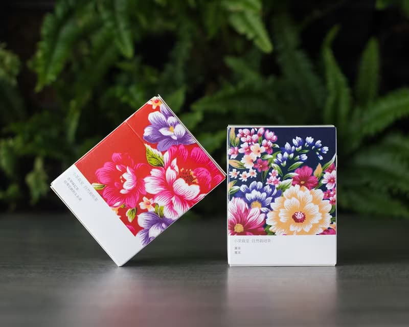 【客家花布茶包】古早味紅茶+黑茶 輕巧盒2入