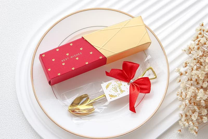 時尚閃金包裝 金鏟子單支入 甜品金湯匙 緊產子 婚禮小物