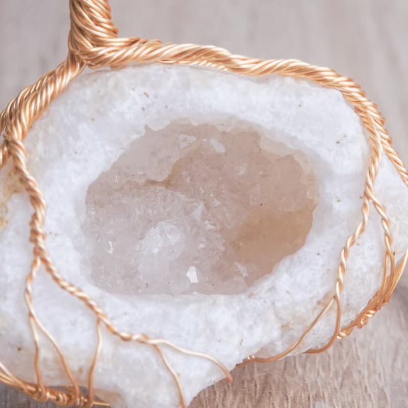 聚寶盆水晶樹 小尺寸 // 黃水晶 白晶洞 // 招財 豐盛 // 贈底座