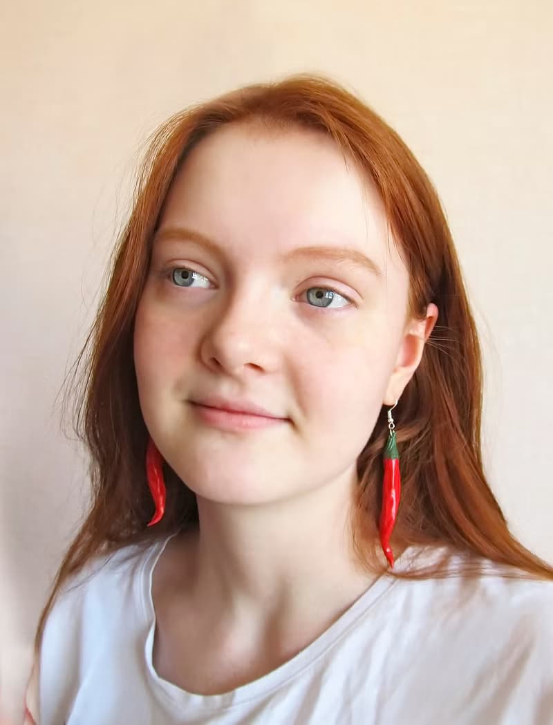 Red Hot Chili Pepper Earrings Vegetable Earrings Food earrings Red cute earrings