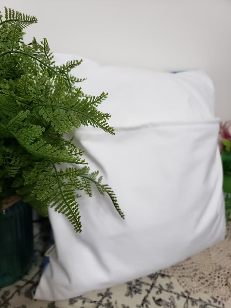 北歐風格淺藍花朵圖案抱枕靠枕靠墊枕套