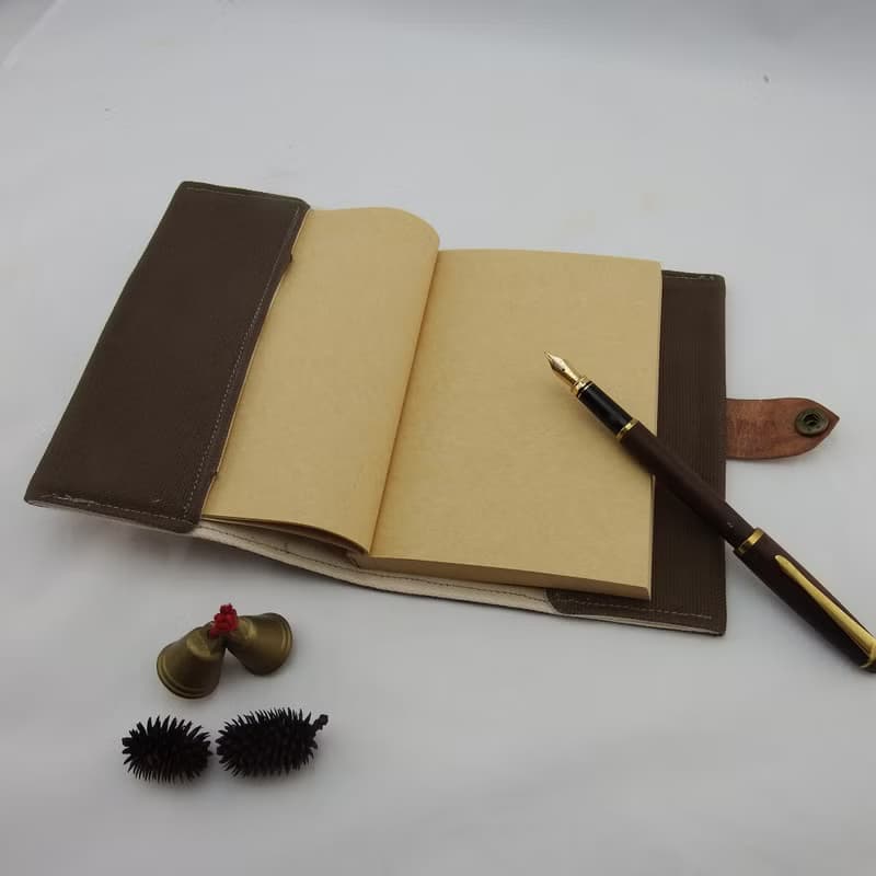 聖誕松鼠皮革筆記本手帳書札書衣