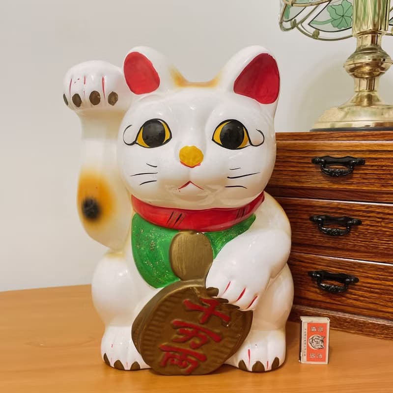 早期大型招財貓存錢筒