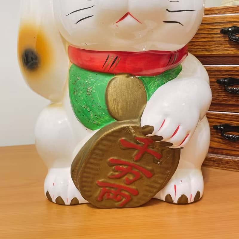 早期大型招財貓存錢筒
