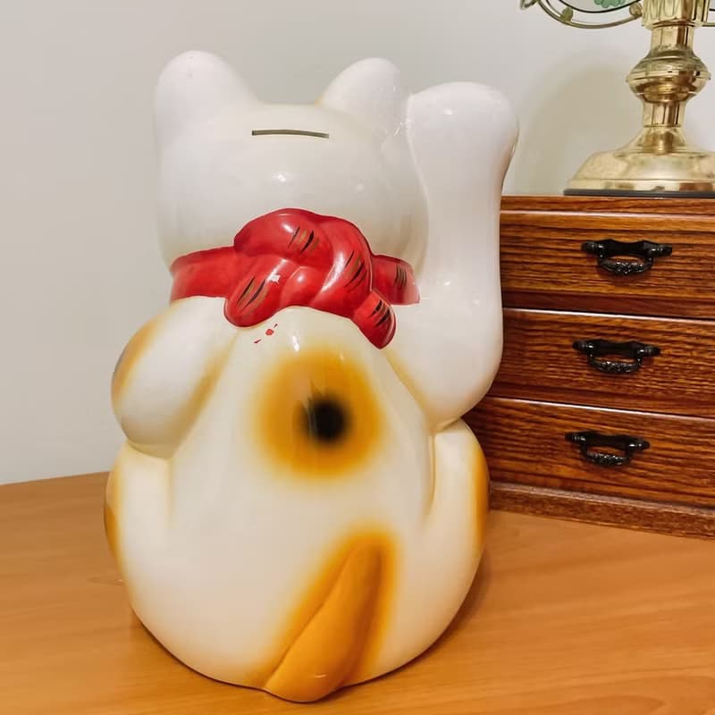 早期大型招財貓存錢筒