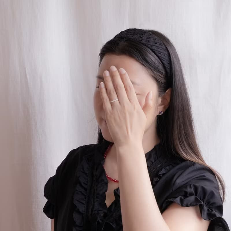 basic black tweed hairband handmade headband
