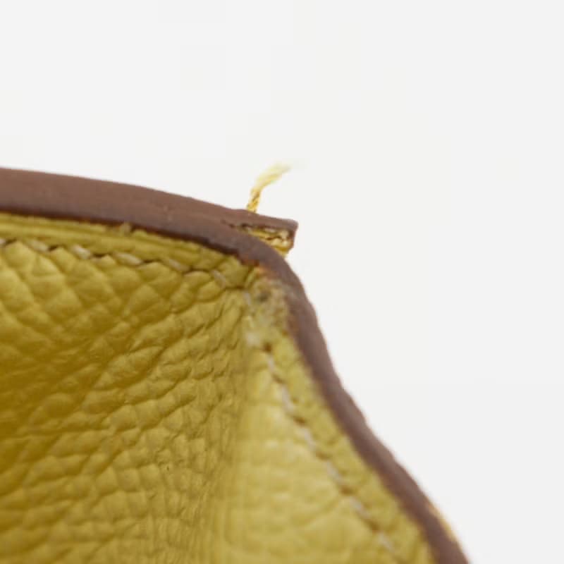 【日本直送】エルメス HERMES ベアンスフレ 長財布 ヴォーエプソン 黄 R レディース【中古】