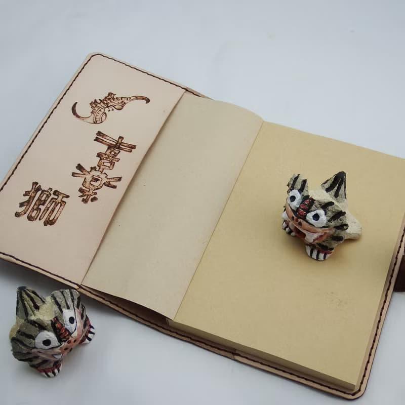 喜樂獅手作皮革筆記本手帳書札書衣(加贈皮書籤)