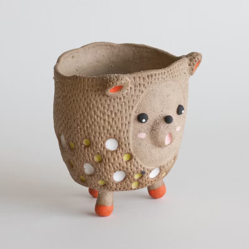 Bear plant pot