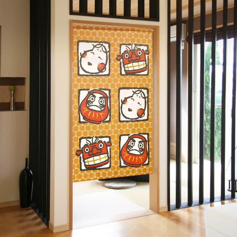【預訂】日本製 達磨緣起物長門簾