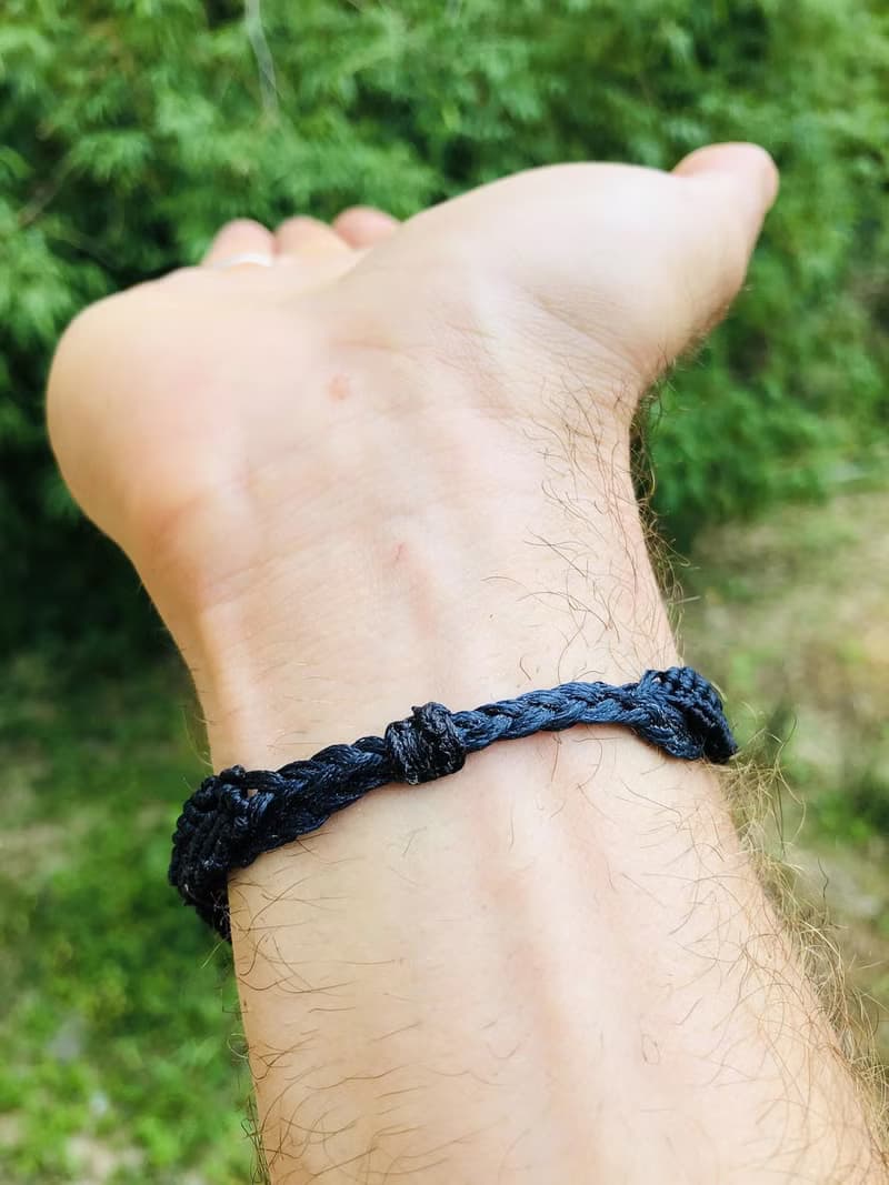 Hematite Merkaba Watch bracelet macrame