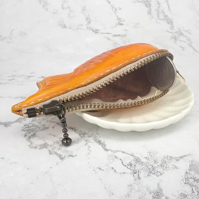 皮革鯛魚燒造型零錢包