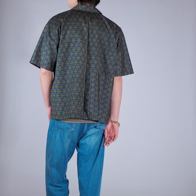 【日本製】翻拍和服襯衫男士 L、短長襯衫男士、給他的禮物