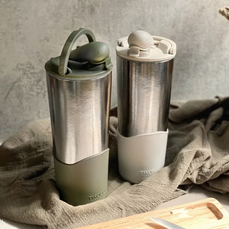 【贈備品】純鈦鯨魚杯800ml/冰霸杯/保冰杯/環保吸管杯/禮物