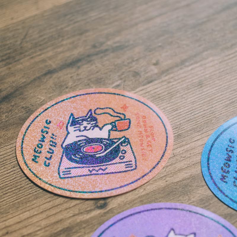 MEOWSIC CLUB 炫炫大貼紙 3入組