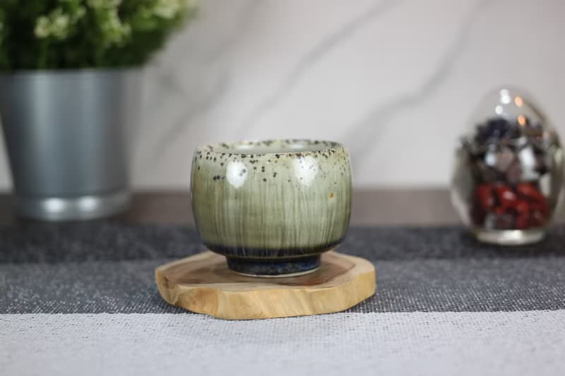 【母親節禮物】100ml 天目釉 柴燒茶杯 鶯歌名家葉敏祥手工作品