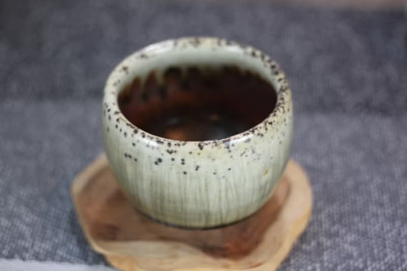 【母親節禮物】100ml 天目釉 柴燒茶杯 鶯歌名家葉敏祥手工作品