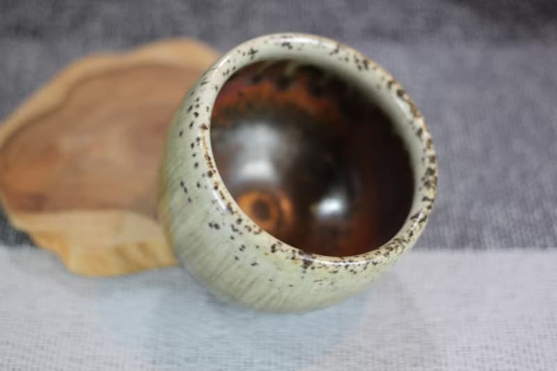 【母親節禮物】100ml 天目釉 柴燒茶杯 鶯歌名家葉敏祥手工作品