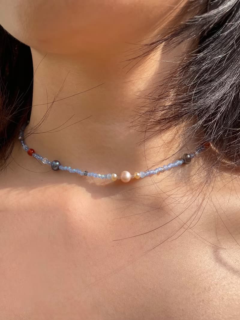 Fruit & Vegetable Collection - 015 Blueberry Pearl Necklace