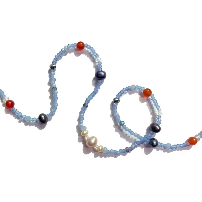Fruit & Vegetable Collection - 015 Blueberry Pearl Necklace