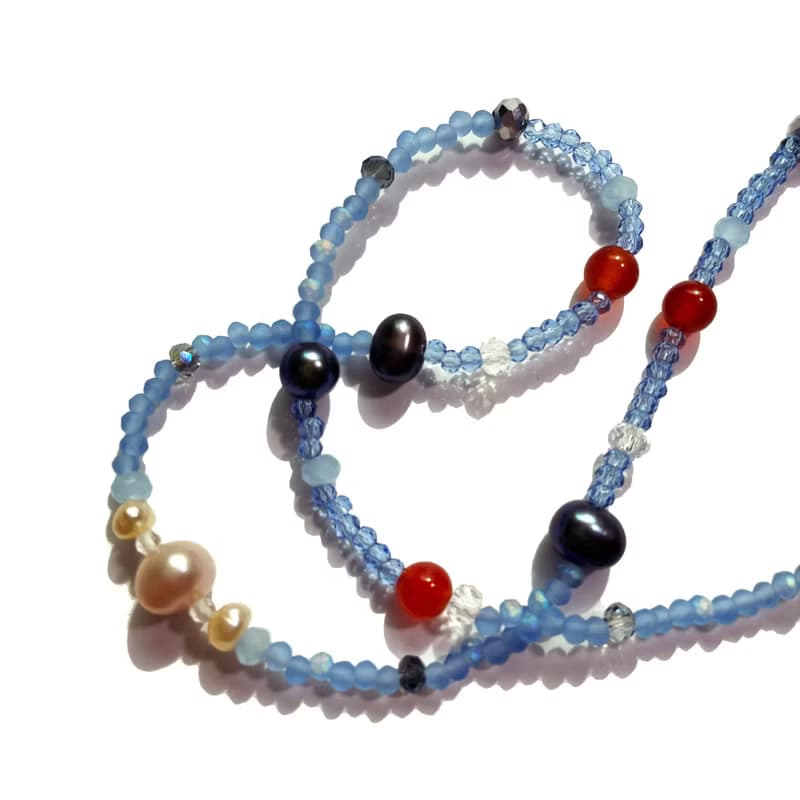 Fruit & Vegetable Collection - 015 Blueberry Pearl Necklace