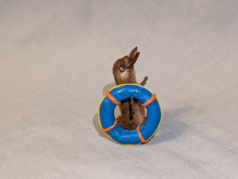 Baby Platypus - crocheted miniature - 5.5 cm.