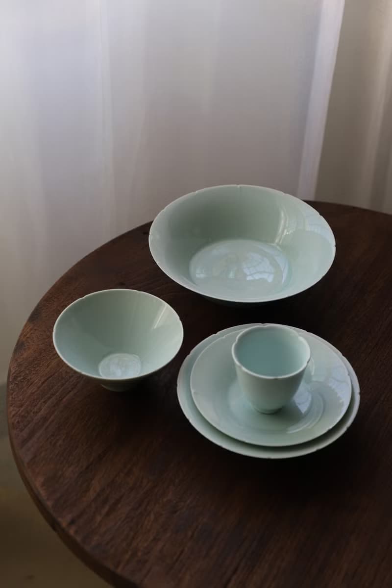 葵口窩盤  湖田影青釉 古風祥雲花紋 輕薄陶瓷餐具