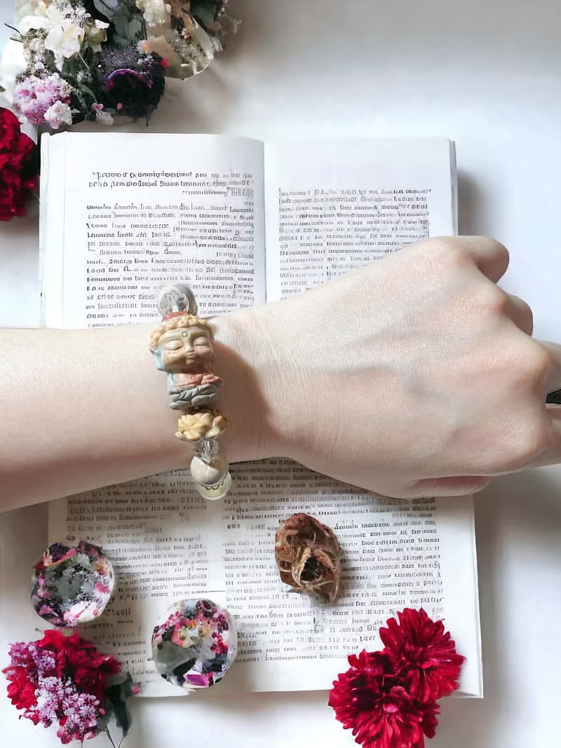 阿拉善 瑪瑙三彩如來佛 金剛經擋煞避邪保平安手鍊手珠母親節禮物