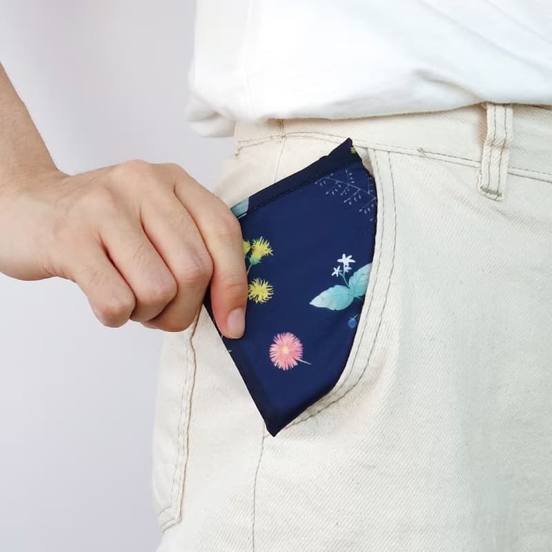 環保購物袋【袋走-生活植物集】附掛袋 可折疊收納