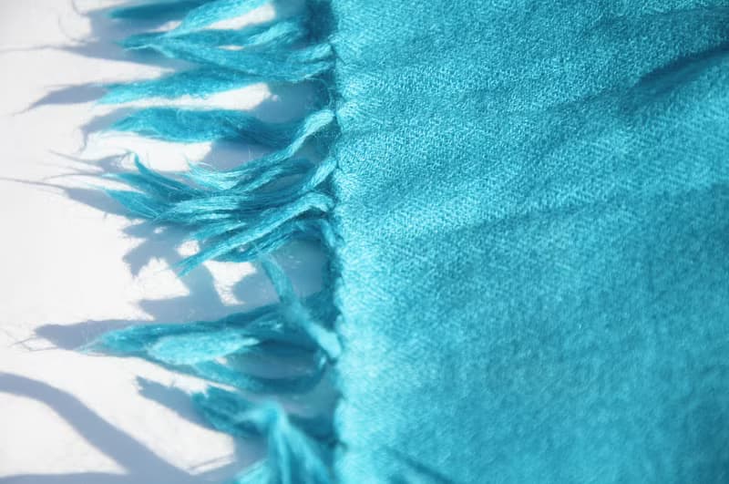 喀什米爾Cashmere 刺繡羊絨圍巾 純羊毛圍巾披巾 戒指絨披肩-花朵
