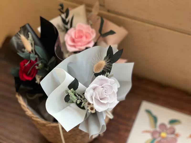 永生花 單隻玫瑰花束 告白花束 求婚花束 情人節花束 永生花 不凋