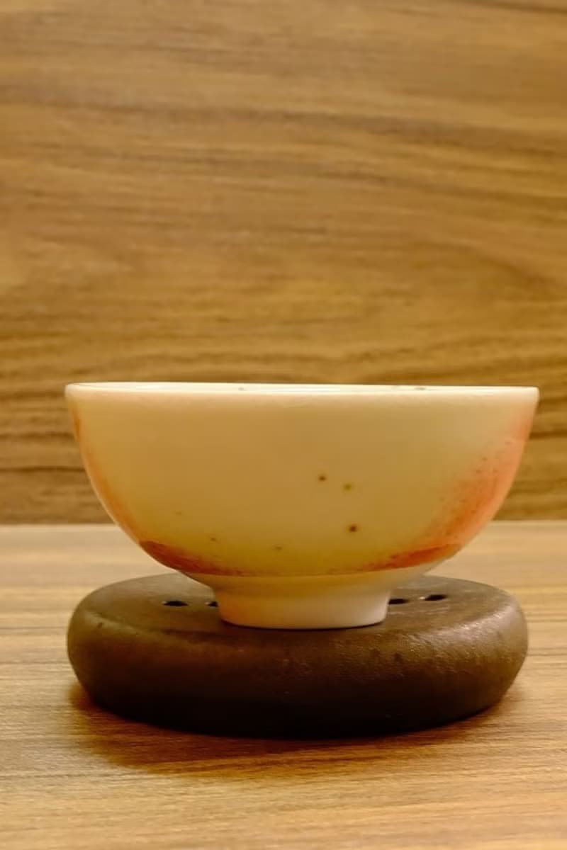 柴燒茶杯 - 落灰志野結晶茶杯