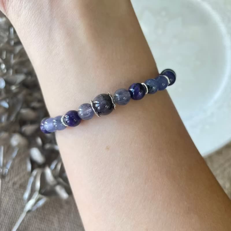 納福骨幹石貔貅彈性手鍊