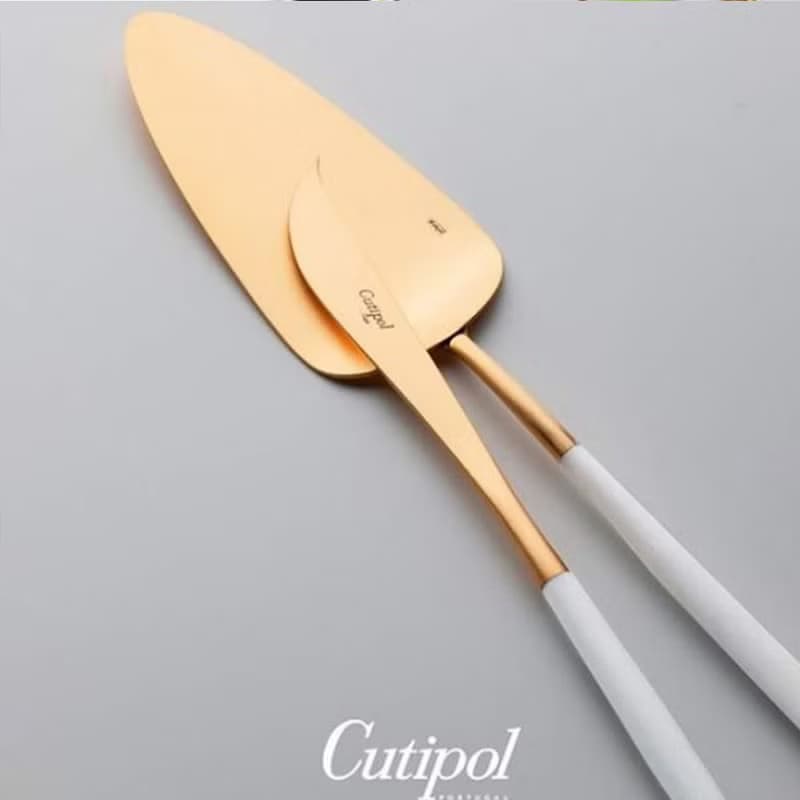 葡萄牙Cutipol GOA系列粉紅金28cm蛋糕刀