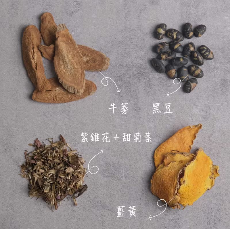 【輕鬆好日】鬱金紫錐防護飲 | 黑豆牛蒡茶 (茶包15入/包)