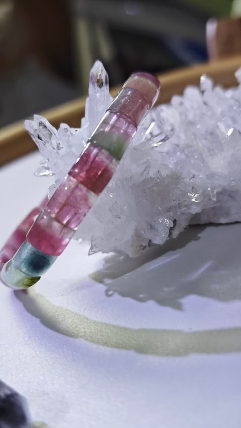 天然西瓜碧茜手排|天然水晶