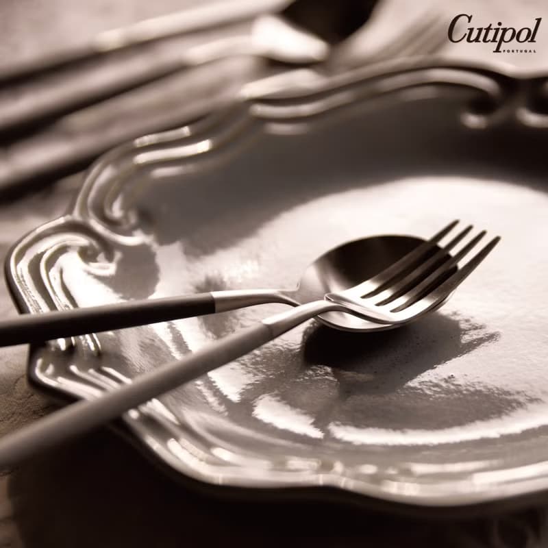 葡萄牙Cutipol GOA系列灰柄21.5cm主餐叉