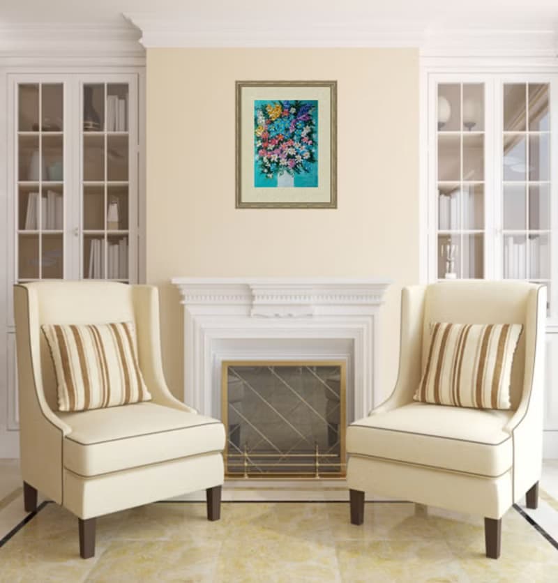 Original oil painting Spring bouquet. 24x18x0,3 cm. Unframed.