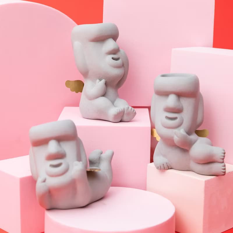 【快速出貨】要我愛你 告白 摩艾小天使 擴香石 交換禮物