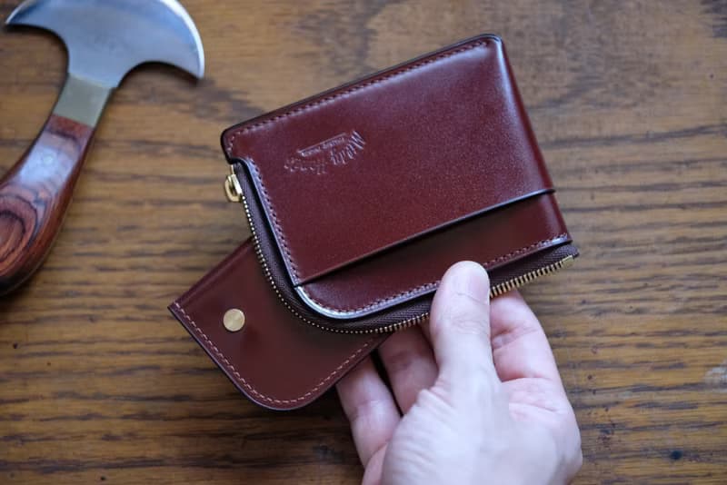 MILDY HANDS - 馬臀皮拉鍊皮夾 - Zipper Wallet Shell Corodvan