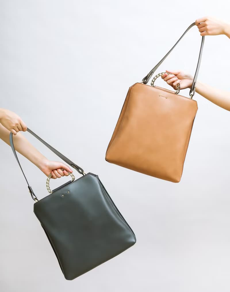 母親節禮物 上班族 素皮革包 Mila 單肩/上肩袋/手挽袋 炭灰色