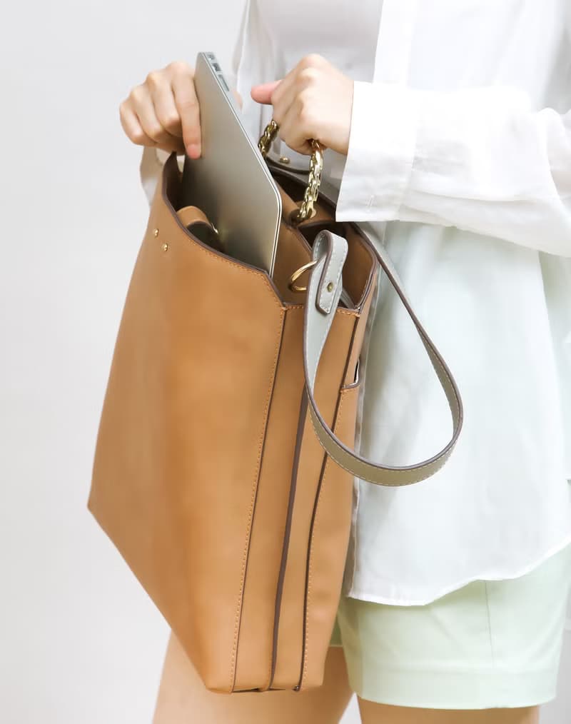 母親節禮物 上班族 素皮革包 Mila 單肩/上肩袋/手挽袋 炭灰色