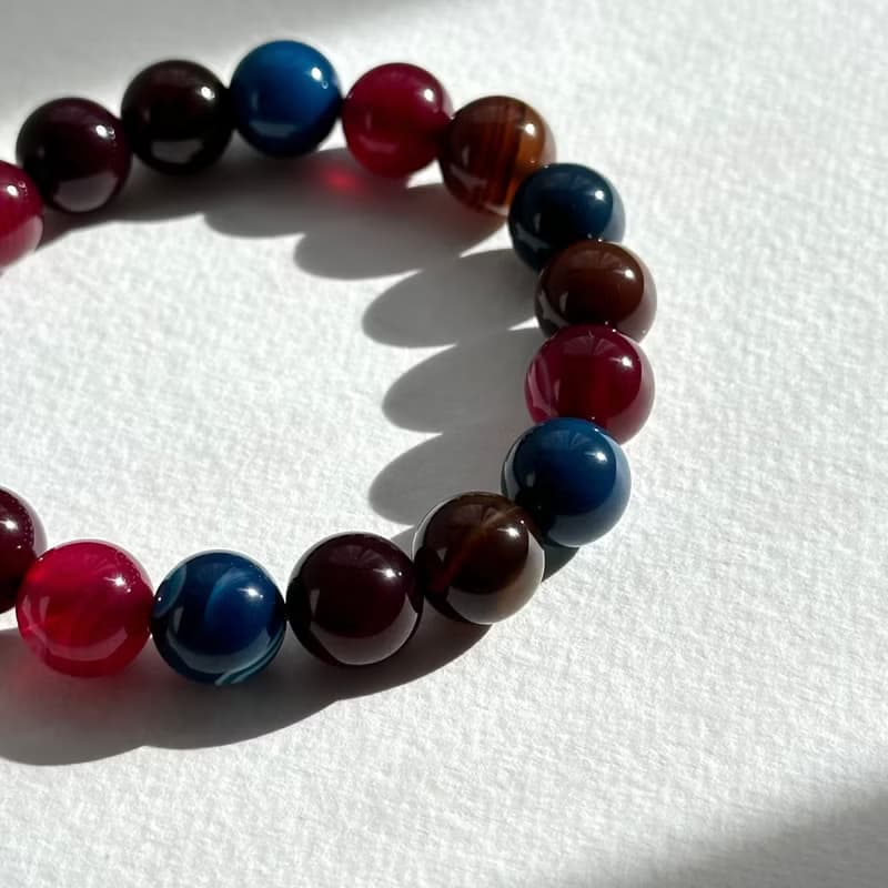 彩虎眼石純珠手鏈